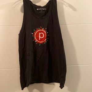 Black Pure Barre Christmas tank